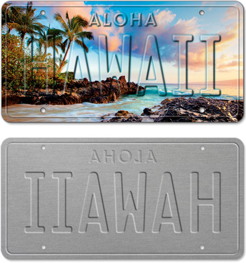 Island Cove - Hawaiian Vintage License Plate