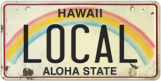 Local - Hawaiian Vintage License Plate Magnets