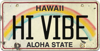 HI Vibe - Hawaiian Vintage License Plate Magnets