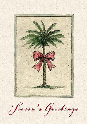 Holiday Palm - Personalized Holiday Greeting Card