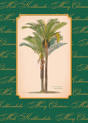 Christmas Palm - Personalized Holiday Greeting Card