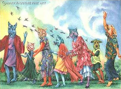 Marching into Pet Heaven - Limited Edition Giclee Art Prints