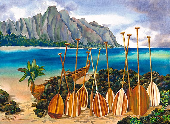 Spirit of the Paddles - Artists Showcase - Limited Edition Giclee Art Prints by Peggy Chun