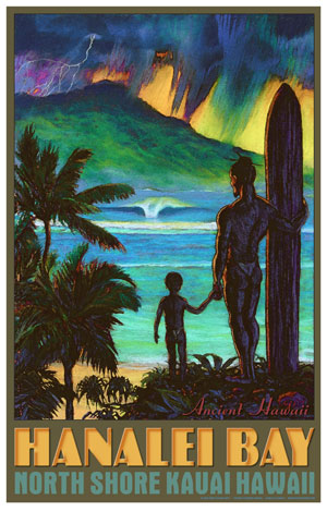 Hanalei Bay - Giclée Fine Art Prints by Rick Sharp