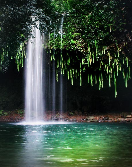 Twin Falls - Double Matted Giclee Art Prints
