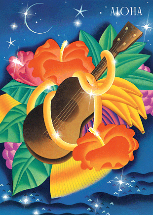 Hawaiian Happy Birthday Greeting Card - Essence of Aloha - Frank Macintosh