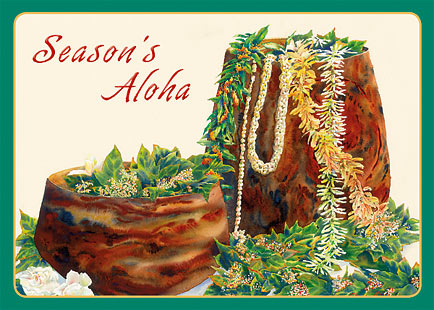 A Lei Never Forgotten - Personalized Holiday Greeting Card