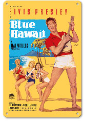Elvis Presley in Blue Hawaii - Metal Sign Art