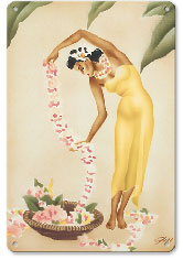The Hawaiian Leimaker - Metal Sign Art