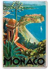 Monaco - Monte Carlo, French Riviera - Metal Sign Art