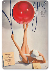 Fashion Magazine - Summer Beauty Issue - Metal Sign Art