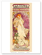 La Dame aux Camelias - Sarah Bernhardt - Theatre de la Renaissance - Art Nouveau - La Belle Époque - Master Art Print