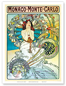 Monaco Monte Carlo - Art Nouveau - La Belle Époque - Master Art Print
