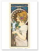 Feather - Art Nouveau - La Belle Époque - Master Art Print
