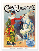 Cirage Jacquot & Co. - Franch Clowns - Art Nouveau - La Belle Époque - Master Art Print