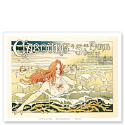 Paris Swimmers - Art Nouveau - La Belle Époque - Master Art Print