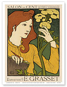 Exposition Salon des Cent, Rue Bonaparte, Paris, France; Exhibit Eugène Samuel Grasset - Master Art Print