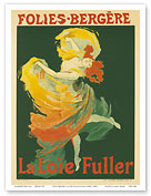 Folies Bergère, La Loïe Fuller; Cabaret music hall, Paris, France;  Belle Époque, Art Nouveau - Master Art Print