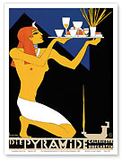Die Pyramide Restaurant, Galeriestrasse Hofgarten, Munich, Germany - Egyptian design - Master Art Print