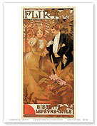 Flirt, Biscuits Lefevre Utile - Grand Prix - Paris France 1900 - Master Art Print