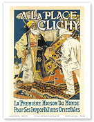 A La Place Clichy - Paris France - Importations Orientales Oriental Rugs Carpets - 1891 - Master Art Print
