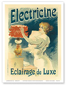 Electricine- Eclairage de Luxe (Electricine- Luxury Lighting) - France - 1895 - Master Art Print