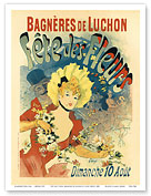 Fête des Fleurs, Bagnères de Luchon - Poster for the Flower Festival at the Spa town of Bagnères de Luchon - 1890 - Master Art Print