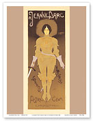 A Jeanne D'Arc (Joan of Arc) - Astre Cola's performance in Carcassone, France - 1896 - Master Art Print