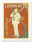 Lippincott's August - Vintage American Magazine Cover - 1895 - Master Art Print