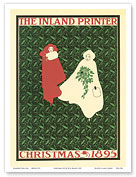 Christmas 1895 - The Inland Printer - Vintage American Advertising Poster - Master Art Print