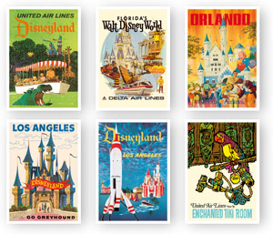 Vintage Travel Poster Prints - Set of 6 Unframed 5