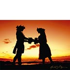 Love gives life within - Hawaiian Wedding Greeting Card