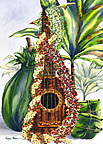 Mele Pua (Flower Song) - Hawaiian Happy Birthday Greeting Card