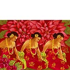 Holiday Graces - Hawaiian Holiday / Christmas Greeting Card