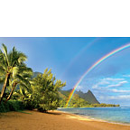 Rainbow Beach - Hawaiian Everyday Blank Greeting Card