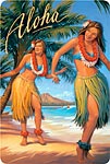 Aloha - Hawaiian Vintage Postcard