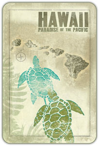 Hawaii Paradise - Hawaiian Art Sticker