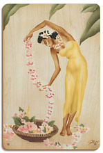 The Hawaiian Leimaker - Wood Sign Art
