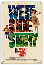 West Side Story - Starring Natalie Wood and Richard Beymer - Wood Sign Art
